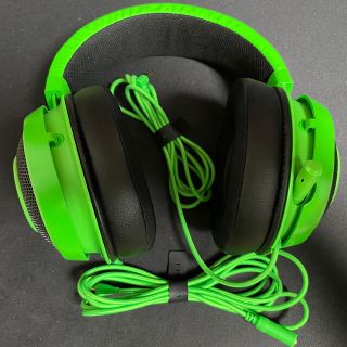 プレイステーション4(PlayStation4)のRazer Kraken Green ゲーミングヘッドセット 中古(ヘッドフォン/イヤフォン)