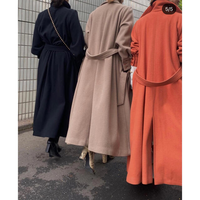 Ameri VINTAGE(アメリヴィンテージ)のameri アメリヴィンテージ POOFY FLARE LONG COAT 新品 レディースのジャケット/アウター(ロングコート)の商品写真