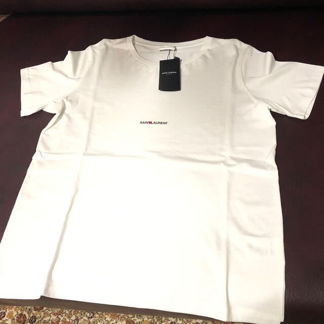 未使用 正規品 Saint Laurent ロゴ入り Tシャツ ホワイト