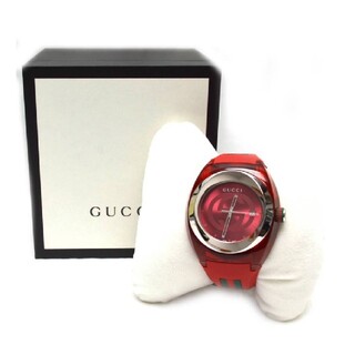 グッチ(Gucci)のGUCCI SYNC XXL  YA137103 RED (腕時計(アナログ))