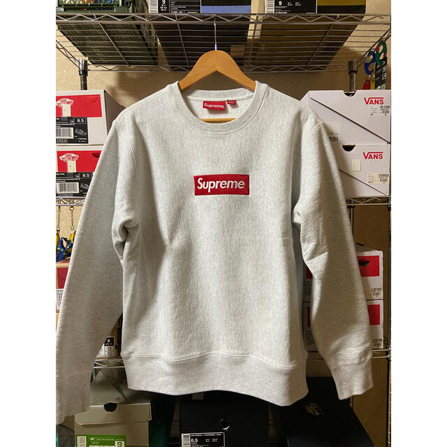 2018FW Box Logo Crewneck Ash Grey sizeS