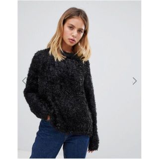 エイソス(asos)の☆☆ASOS エイソス購入 もこもこ ニット 黒 XS☆☆美品(ニット/セーター)