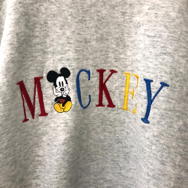 Disney(ディズニー)の【激レア】90s ディズニー ミッキーマウス 刺繍 スウェット トレーナー メンズのトップス(スウェット)の商品写真