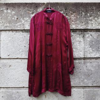 アメリヴィンテージ(Ameri VINTAGE)のVintage Jacquard satin china blouse(シャツ/ブラウス(長袖/七分))