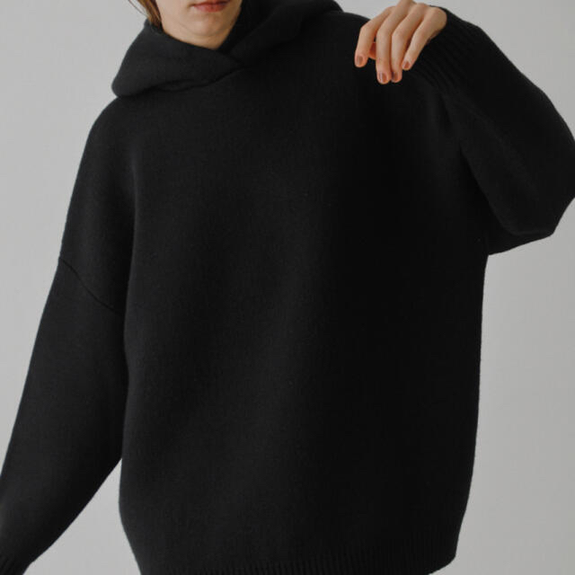 RIM.ARK High neck knit hoodie RIM.ARK High neck knit hoodie