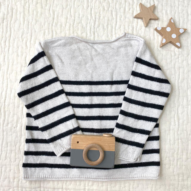 babyGAP(ベビーギャップ)のbabyGap ボーダー ニット セーター 70 キッズ/ベビー/マタニティのベビー服(~85cm)(ニット/セーター)の商品写真