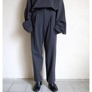 サンシー(SUNSEA)のstein 19AW ONE TUCK TRACK EASY TROUSERS(スラックス)