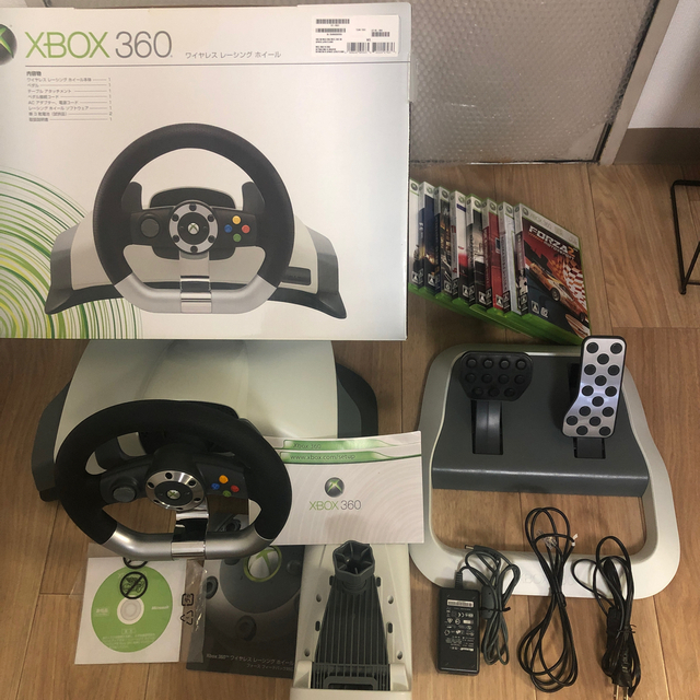 Xbox 360 ハンドルコントローラー　レースゲーム8本セット