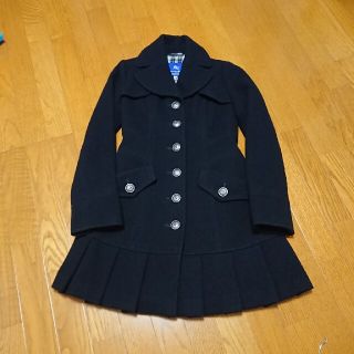 バーバリーブルーレーベル(BURBERRY BLUE LABEL)のちくわ様専用【美品】バーバリーブルーレーベル ウールプリーツコート (ロングコート)