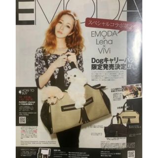 エモダ(EMODA)の♥️新品未使用未開封♥️エモダ コラボ ドッグキャリーバッグ ベージュ(犬)