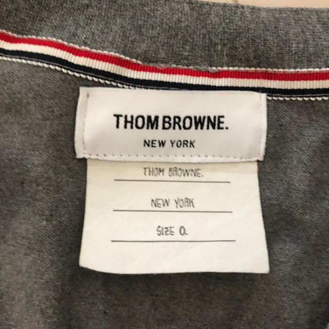 THOM BROWNE(トムブラウン)のThom browne トムブラウン カーディガン ミディアムグレー size0 メンズのトップス(カーディガン)の商品写真