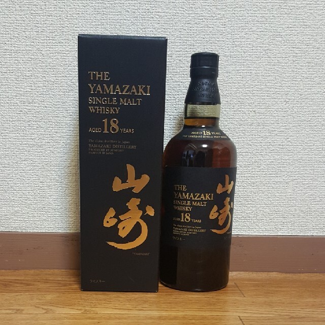 サントリー(サントリー)のSUNTORY　山崎18年　新品未開栓 食品/飲料/酒の酒(ウイスキー)の商品写真