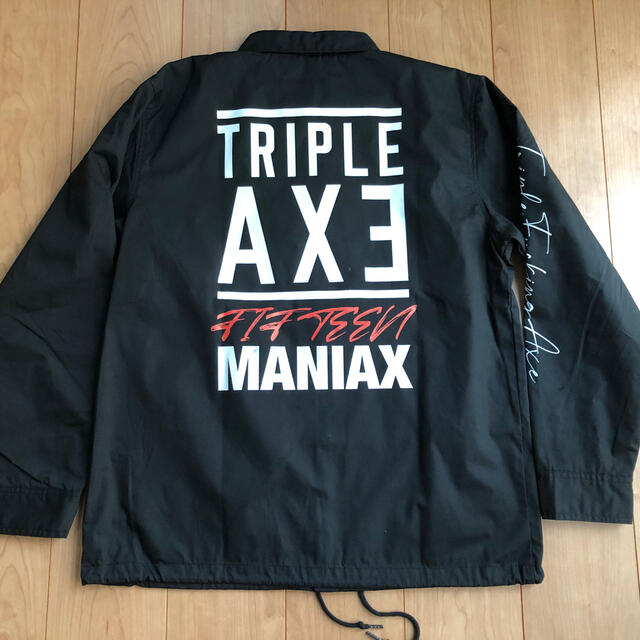 トリプルアックス コーチジャケット TRIPLEAXE Mサイズ ブラック 黒 トリプルアックス コーチジャケット TRIPLEAXE Mサイズ ブラック 黒