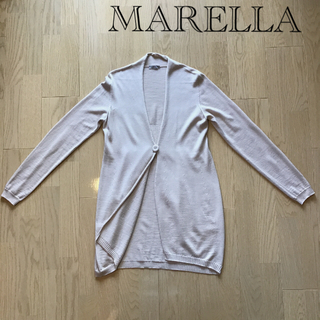 マックスマーラ(Max Mara)のMARELLA 暖かロングカーディガン（羊毛100％・イタリア製）(カーディガン)