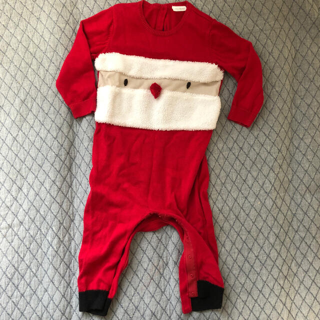 NEXT(ネクスト)のネクスト next クリスマス サンタ ロンパース カバーオール 86 キッズ/ベビー/マタニティのベビー服(~85cm)(カバーオール)の商品写真