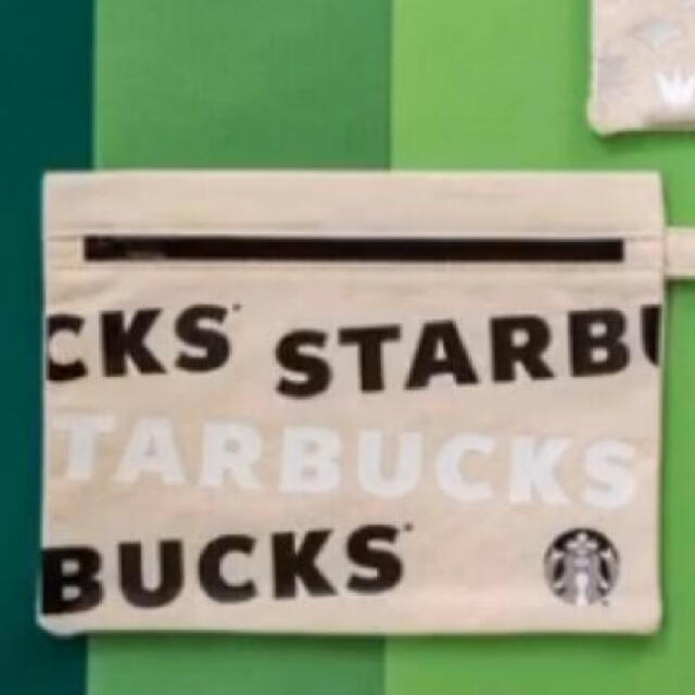 Starbucks Coffee(スターバックスコーヒー)のスタバ　キャンパスポーチ　ロゴ レディースのファッション小物(ポーチ)の商品写真