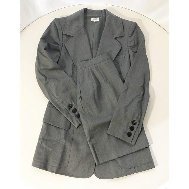 FOXEY(フォクシー)のFOXEY フォクシー ジャケット ミニスカート スーツ グレー ヴィンテージ レディースのフォーマル/ドレス(スーツ)の商品写真