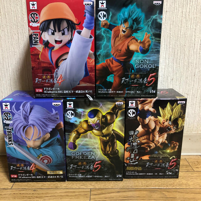 ドラゴンボール(ドラゴンボール)のドラゴンボール 造形天下一武道会　まとめ売り5点セット エンタメ/ホビーのフィギュア(アニメ/ゲーム)の商品写真