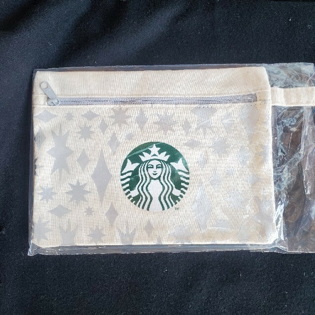 Starbucks Coffee(スターバックスコーヒー)のスターバックス　クリスマス　キャンバスポーチ　 レディースのファッション小物(ポーチ)の商品写真