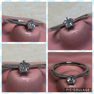 ☆超美品☆wish upon a star 美しい♡0.151ct♡PT950