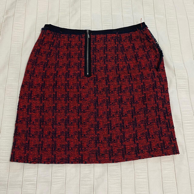 TOMORROWLAND(トゥモローランド)のトゥモローランド DES PRES デ プレ スカート ツイード 赤 size1 レディースのスカート(ミニスカート)の商品写真