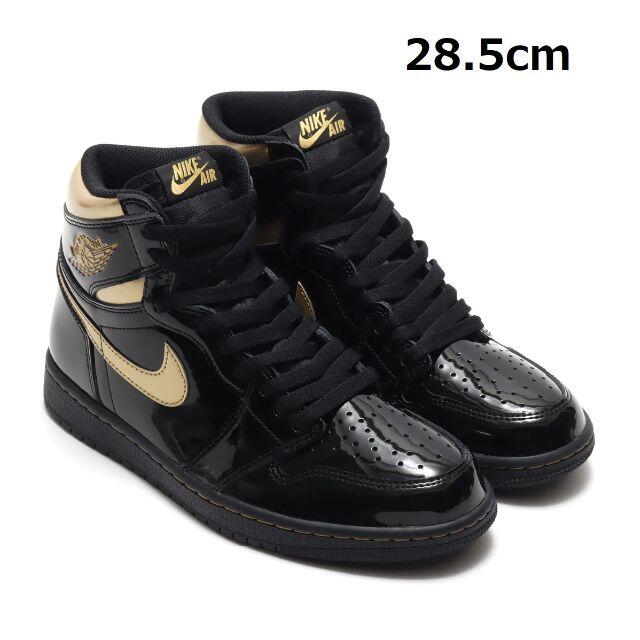 28.5cm Jordan 1 High BLACK METALLIC GOLDメンズ