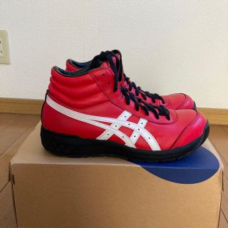 アシックス(asics)のアシックス安全靴(RED&WHITE)27.0(スニーカー)