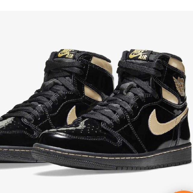 AIR JORDAN1 HIGH  BLACK-METALLIC-GOLD