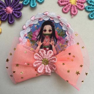 鬼滅の刃 名札ワッペン ハンドメイド❣️(外出用品)