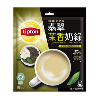 ユニリーバ(Unilever)の台湾　リプトン　翡翠茉香奶綠  ジャスミンミルクティー　19g×15袋入り　限定(茶)