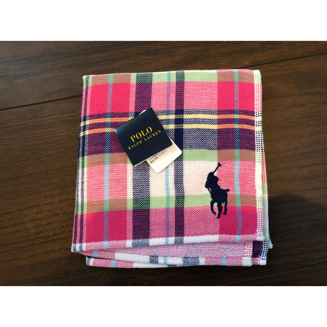 POLO RALPH LAUREN(ポロラルフローレン)のPOLO Ralph Lauren ラルフローレン　タオルハンカチ　ポロ レディースのファッション小物(ハンカチ)の商品写真