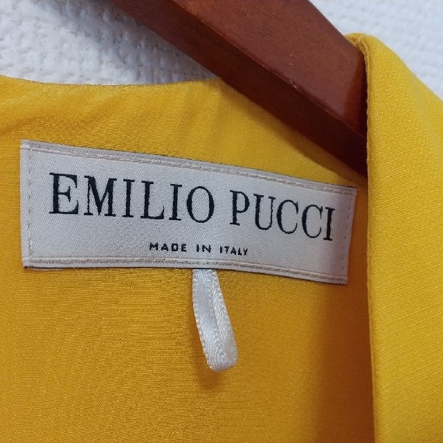 EMILIO PUCCI(エミリオプッチ)の【お値下】EMILIO PUCCHI ドレス (黄色) レディースのワンピース(その他)の商品写真