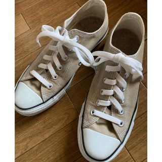 コンバース(CONVERSE)のrlaw様専用★コンバース☆ベージュ　24.5 ベーコン　(スニーカー)