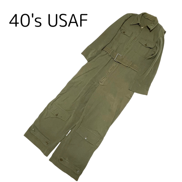 貴重 40s USAAF 米軍 実物 A-4 フライトスーツ 36 カバーオール