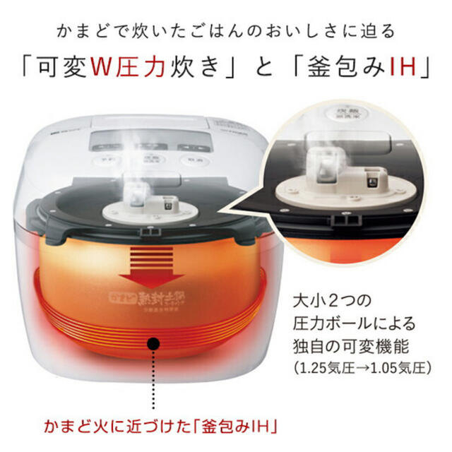 ◆タイガー 圧力IH炊飯ジャー  JPC-G100-KM【新品未使用】