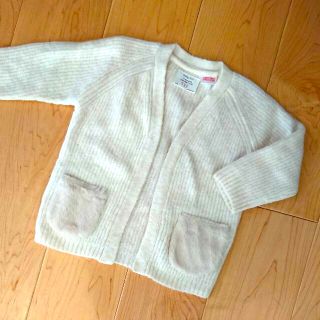 ザラキッズ(ZARA KIDS)のZARA ふわふわのカーディガン98センチ美品(カーディガン)