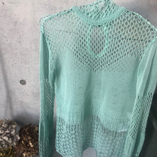 mame(マメ)のmame Net Lace Knit Fringe Long Sleeves レディースのトップス(ニット/セーター)の商品写真