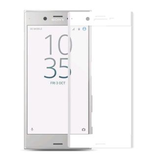 Xperia xz1 ホワイト 全画面 強化ガラスフィルム(iPhoneケース)