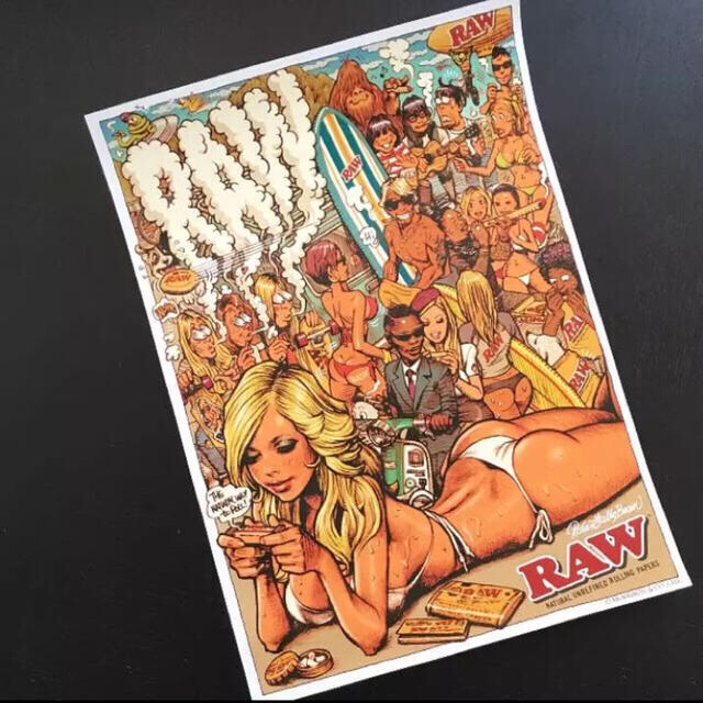 新品 RAW オフィシャル非売品ポスター ロッキンジェリービーン 手巻き