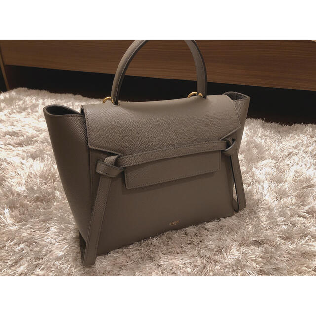 予約】 celine - CELINE 新品未使用 セリーヌベルトバッグマイクロ