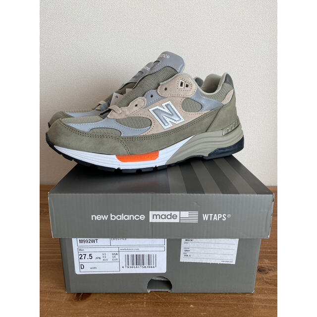 通販 人気】 New Balance M992 Wtaps Balance New フーチ - スニーカー ...