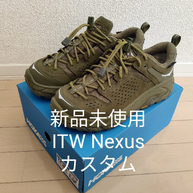 新品未使用 HOKA ONE ONE TOR ULTRA LOW WP オリーブ