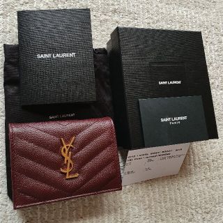 サンローラン(Saint Laurent)の希少サンローランモノグラムレザーミニ財布(財布)