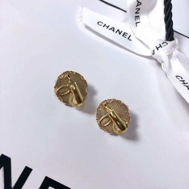 【CHANEL/シャネル】イヤリング　パール　ゴールド　ココ