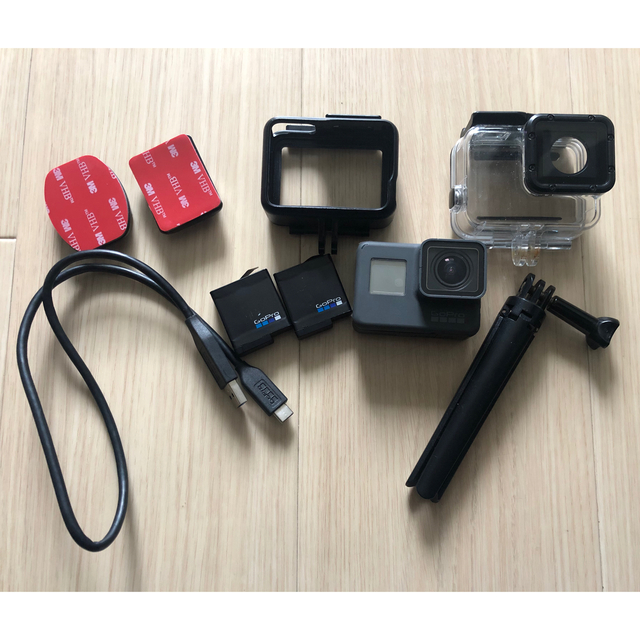 GoPro(ゴープロ)のGoPro6 ブラック+付属品　あん様専用 スマホ/家電/カメラのカメラ(コンパクトデジタルカメラ)の商品写真