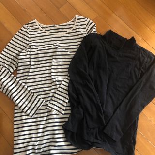 授乳口つきカットソー　2枚セット販売(マタニティトップス)