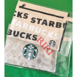 スターバックスコーヒー(Starbucks Coffee)のスターバックス  ポーチ ノベルティ ロゴ シルバー セット ホリデー 2020(ポーチ)