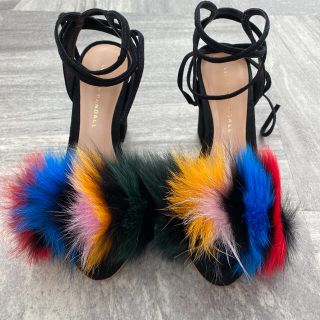 お値下げ☆LOEFFLER RANDALL ファー サンダル-