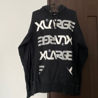 エクストララージ(XLARGE)のXLARGE パーカー　黒　ロゴ　M(パーカー)