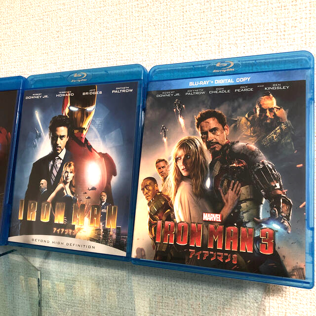 MARVEL(マーベル)のアイアンマン1 2 3 アベンジャーズ AOU 計4セット　ブルーレイ エンタメ/ホビーのDVD/ブルーレイ(外国映画)の商品写真